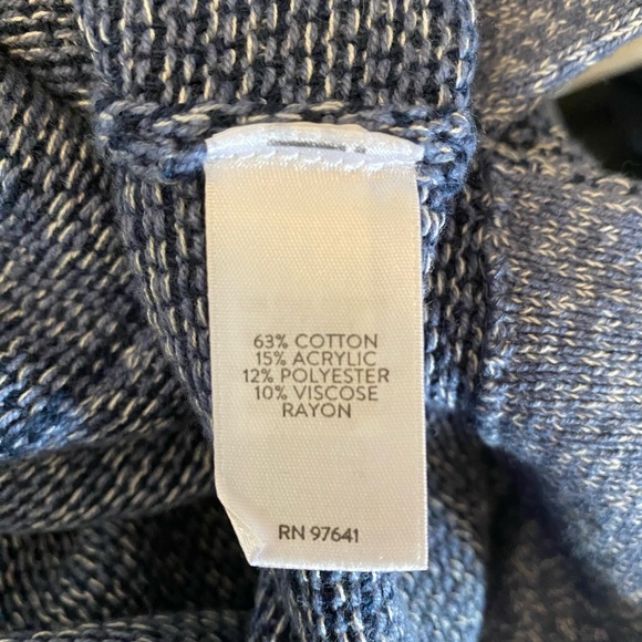 Pure Jill - Cowl neck -  blue shirt with kangaroo pocket and 3/4 sleeves - M - Picture 9 of 9